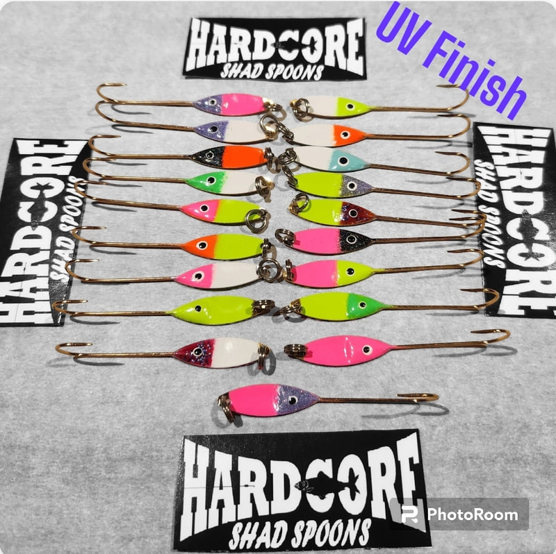 HARD CORE FISHING- SHAD & STRIPER SPOONS - Hard Core Shad Fishing